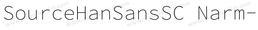 SourceHanSansSC Narm字体转换
